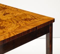 Swedish Modern Inlaid Side Table Circa 1940s - 4227423