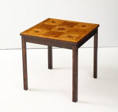 Swedish Modern Inlaid Side Table Circa 1940s - 4227424