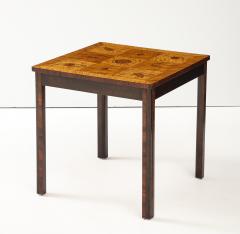 Swedish Modern Inlaid Side Table Circa 1940s - 4227431