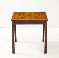 Swedish Modern Inlaid Side Table Circa 1940s - 4227432