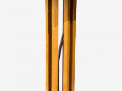 Swedish Modern Large Table Lamp Lacquered Pine Sweden 1970s - 4624027