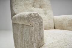 Swedish Modern Lounge Chair with Footstool Sweden 1940s - 2700327