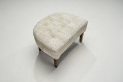 Swedish Modern Lounge Chair with Footstool Sweden 1940s - 2717753