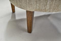 Swedish Modern Lounge Chair with Footstool Sweden 1940s - 2717754