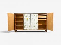 Swedish Modern Monumental Nordens Flora Cabinet Mahogany Sweden 1940s - 4753392