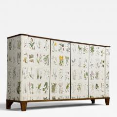 Swedish Modern Monumental Nordens Flora Cabinet Mahogany Sweden 1940s - 4753768