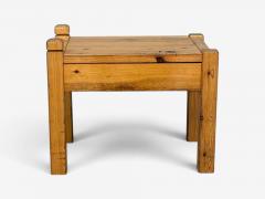 Swedish Modern Nightstands Pine Leather Sweden 1970s - 4753472