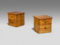 Swedish Modern Nightstands Pine Sweden 1970s - 4584843