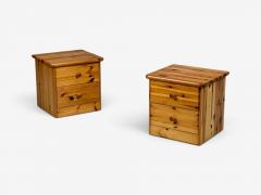 Swedish Modern Nightstands Pine Sweden 1970s - 4584844