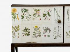 Swedish Modern Nordens Flora Credenza Wallpaper Birch Sweden 1940s - 4450584