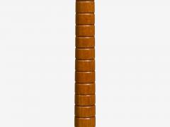 Swedish Modern Organic Floor Lamp Brass Wood Sweden 1940s - 4461661