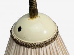 Swedish Modern Organic Floor Lamp Brass Wood Sweden 1940s - 4461664