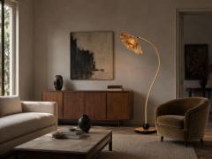 Swedish Modern Organic Floor Lamp Cord Wood Sweden 1930s - 4753104