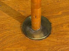 Swedish Modern Organic Floor Lamp Wood Silk Sweden 1930s - 4579102
