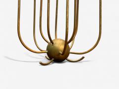 Swedish Modern Patinated Brass Table Candelabras Sweden 1950s - 4220870