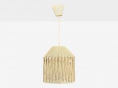 Swedish Modern Pendant Light Fabric Plastic Sweden 1970s - 4551772