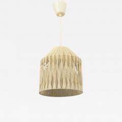 Swedish Modern Pendant Light Fabric Plastic Sweden 1970s - 4552210