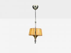 Swedish Modern Pendant Light Glass Metal Sweden 1930s - 4459349