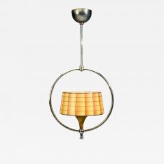 Swedish Modern Pendant Light Glass Metal Sweden 1930s - 4459351