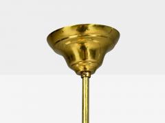 Swedish Modern Pendant Light Opaline Glass Brass Plastic Sweden 1930s - 4556936