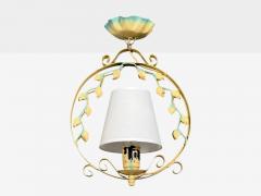 Swedish Modern Pendant Light Painted Metal Sweden 1950s - 4492280