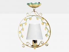 Swedish Modern Pendant Light Painted Metal Sweden 1950s - 4492281