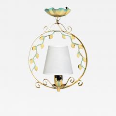 Swedish Modern Pendant Light Painted Metal Sweden 1950s - 4492348