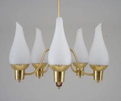Swedish Modern Pendant in Brass and Glass - 2335655