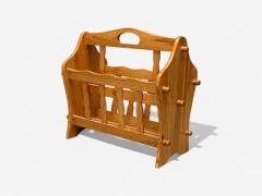 Swedish Modern Pine Magazine Rack Sweden 1960s - 4257025