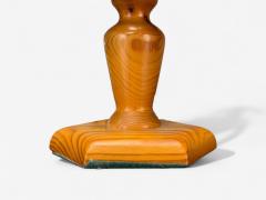 Swedish Modern Pine Marquetry Table Lamp Sweden 1950s - 4253940