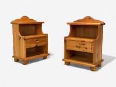 Swedish Modern Pine Nightstands Sweden 1960s - 4330025