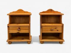 Swedish Modern Pine Nightstands Sweden 1960s - 4330026