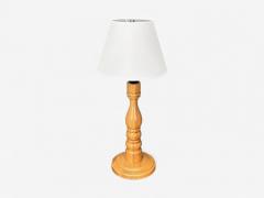 Swedish Modern Pine Table Lamp Sweden 1960s - 4255522