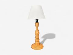Swedish Modern Pine Table Lamp Sweden 1960s - 4255526