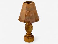 Swedish Modern Pine Table Lamp Sweden 1960s - 4360790