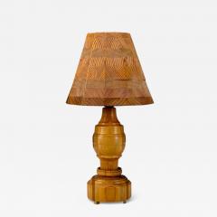 Swedish Modern Pine Table Lamp Sweden 1960s - 4361258