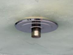 Swedish Modern Raw Glass Metal Pendant Light Sweden 1940s - 4214419