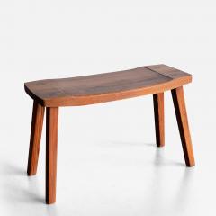 Swedish Modern Rectangular Stool in Solid Pine Sweden 1950s - 3412099