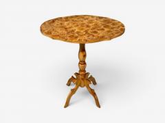 Swedish Modern Side Table Pine Sliced Log Sweden 1960s - 4693804