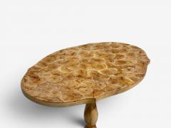 Swedish Modern Side Table Pine Sliced Log Sweden 1960s - 4693856