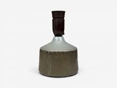Swedish Modern Small Table Lamp Blue Ceramic Sweden 1960s - 4696095