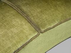 Swedish Modern Sofa Green Velvet Elm Sweden 1940s - 4451377
