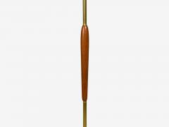 Swedish Modern Standing Lamps Teak Brass Sweden 1940s - 4591156
