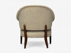 Swedish Modern Teak Beige Wool Floating Lounge Chair Sweden 1960s - 4410123