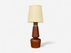 Swedish Modern Teak Small Table Lamp Sweden 1940s - 4255482
