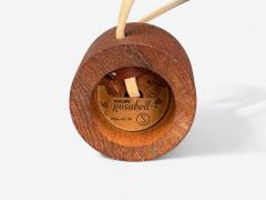 Swedish Modern Teak Small Table Lamp Sweden 1940s - 4255484