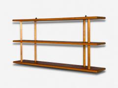 Swedish Modern Teak Small Wall Shelf Sweden 1950s - 4228163