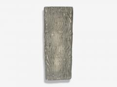 Swedish Modern Textured Glass Nickel Wall Lights Sweden 1970s - 4313045