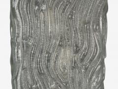 Swedish Modern Textured Glass Nickel Wall Lights Sweden 1970s - 4313048