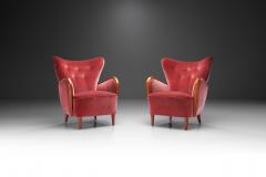 Swedish Modern Upholstered Armchairs Sweden 1940s - 2284064